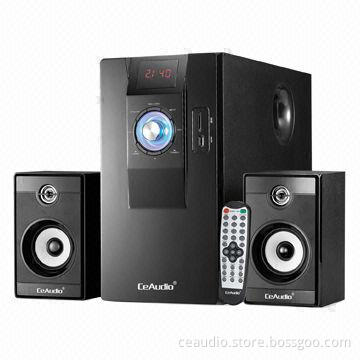 2.1CH Computer Speaker, Multimedia Speakers with USB, SD, FM Radio, 6.5" Woofer Speaker, 100W Output